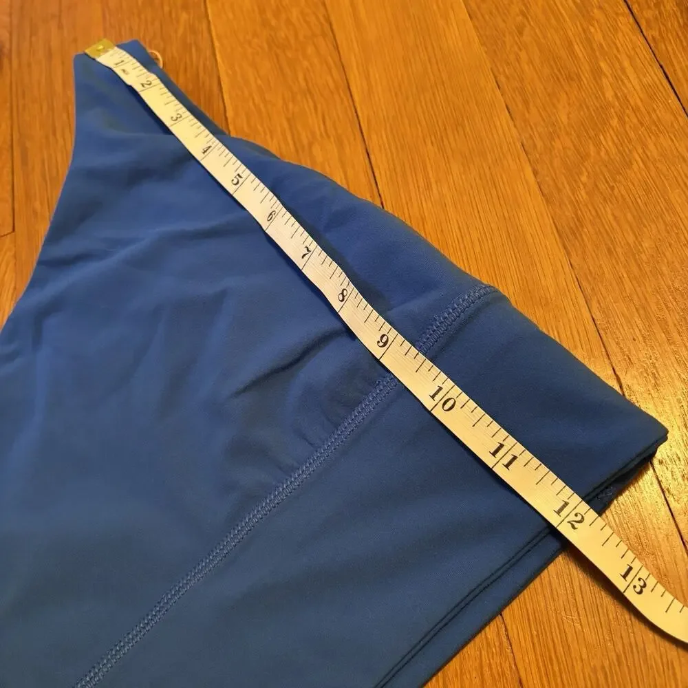 LULULEMON Women’s Asymmetrical One Strap Workout Bra Top Blue Size 6 Medium